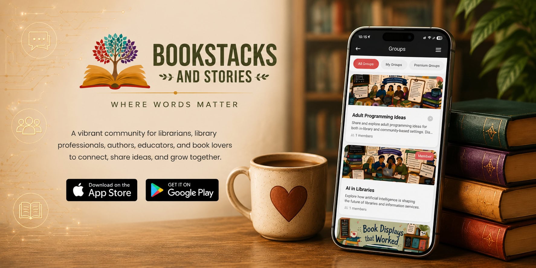 Bookstacks and Stories App
